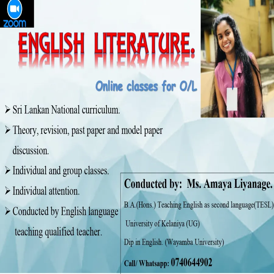 English Literature. (O/L)