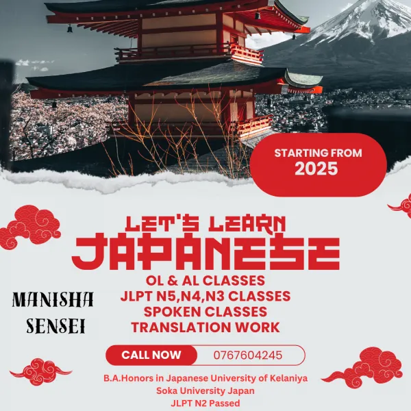 NEW JAPANESE CLASSES FOR 2025