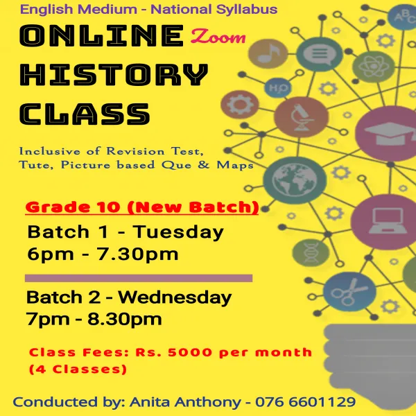 Online History Class - English Medium