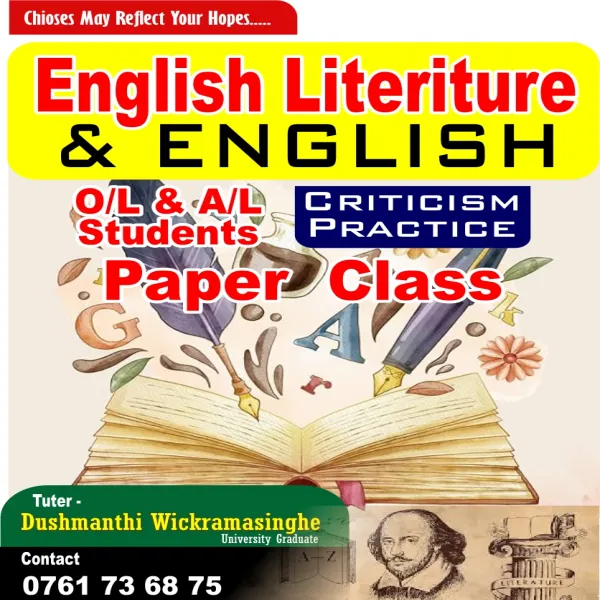 English Literature Class With Criticism Practice