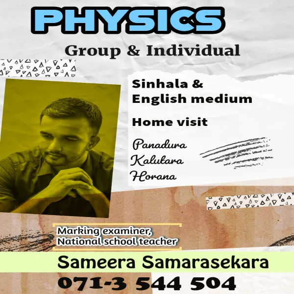 Physics- Sinhala & English medium - Panadura
