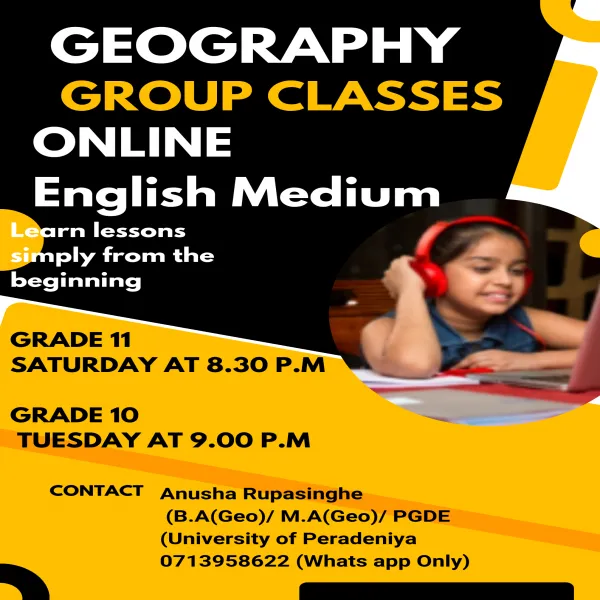Geography English medium Online classes for Grades 10 & 11