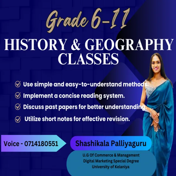 Grade 6–11 History  and Geography Classes