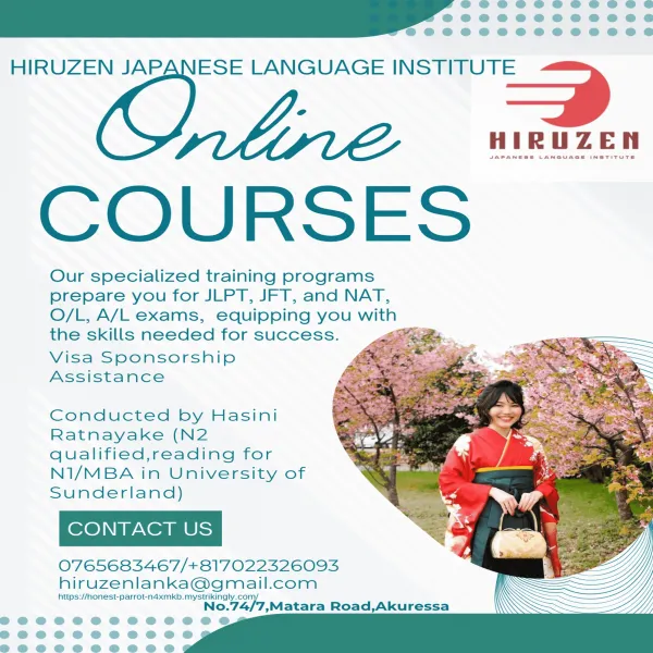 Japanese Classes Rs.1700