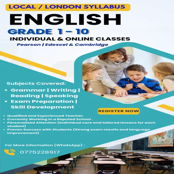 LOCAL / LONDON SYLLABUS ENGLISH CLASS