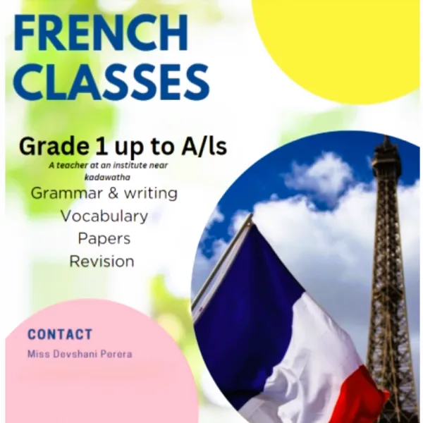 Embark on a French Language Journey from Grade 1 to G.C.E. A/Ls!
