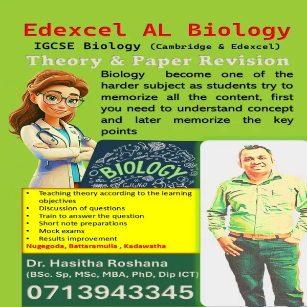 AL biology and IGCSE biology (Edexcel and Cambridge )