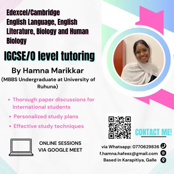 INTERNATIONAL O LEVEL BIOLOGY, ENGLISH