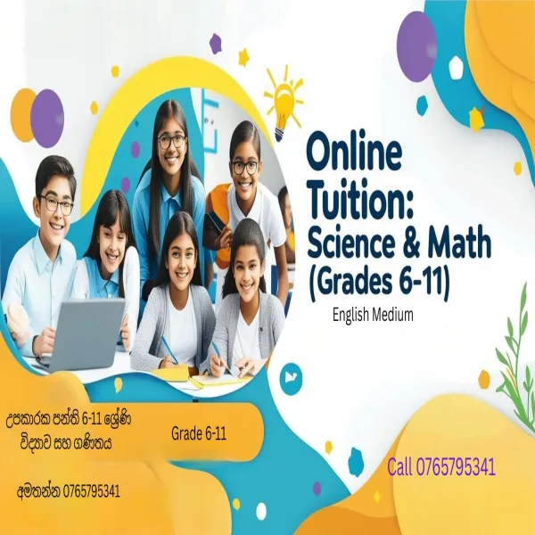 Online English Medium Maths and Science classes Grade 6-11