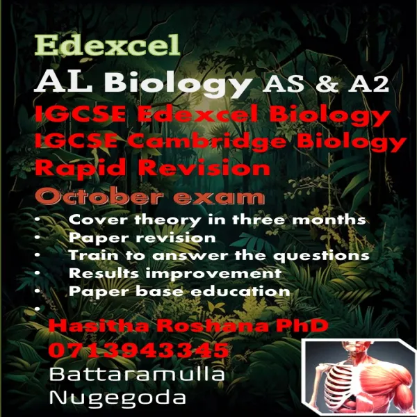 Edexcel AL biology/ IGCSE Biology (Cambridge and Edexcel)