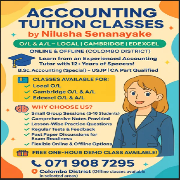 Accounting for Cambridge & Edexcel O/L & A/L