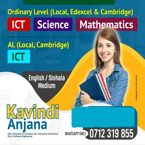 Grade 6-11 (O/L) Science, Maths, ICT(English / Sinhala Medium) :(Local
