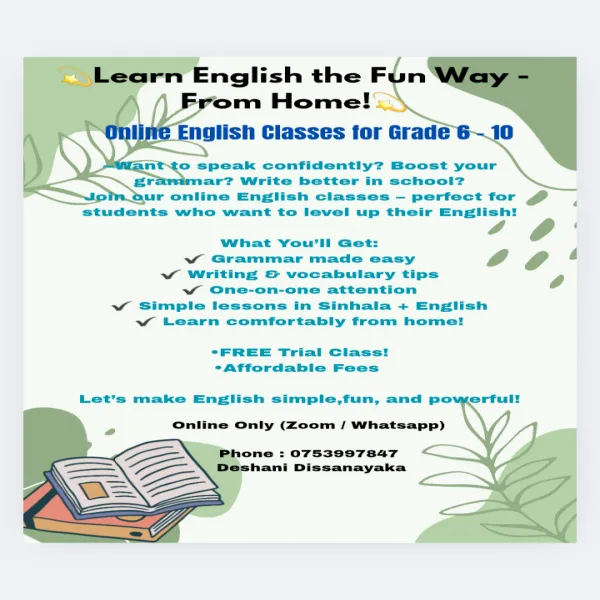 Learn English From Home!
