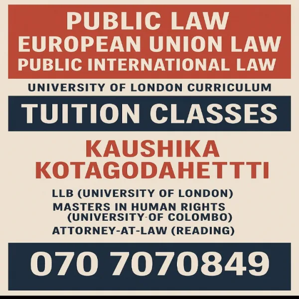 Public Law, Public International Law, European Union Law