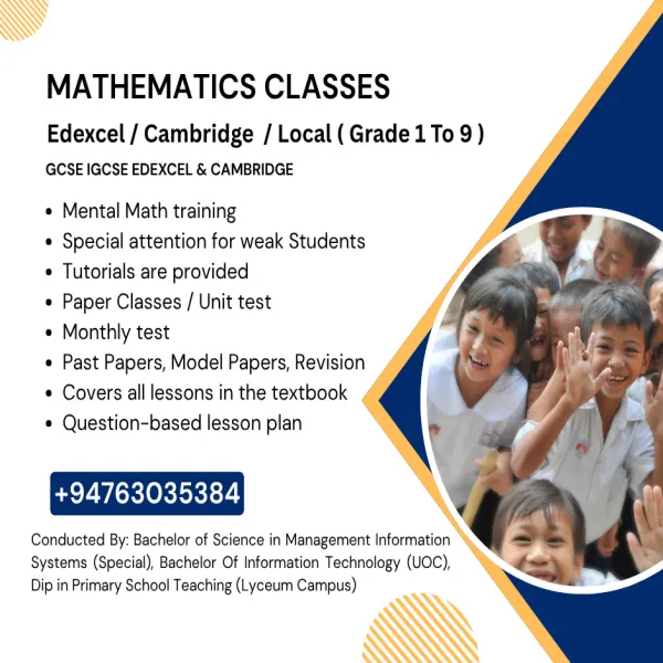 Mathematics for Grade 1 - 8