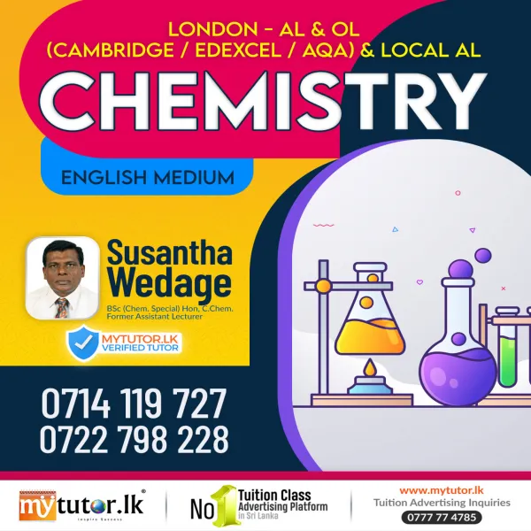 Chemistry AL/OL (Edexcel/Cambridge) & AL (Local-English medium)al