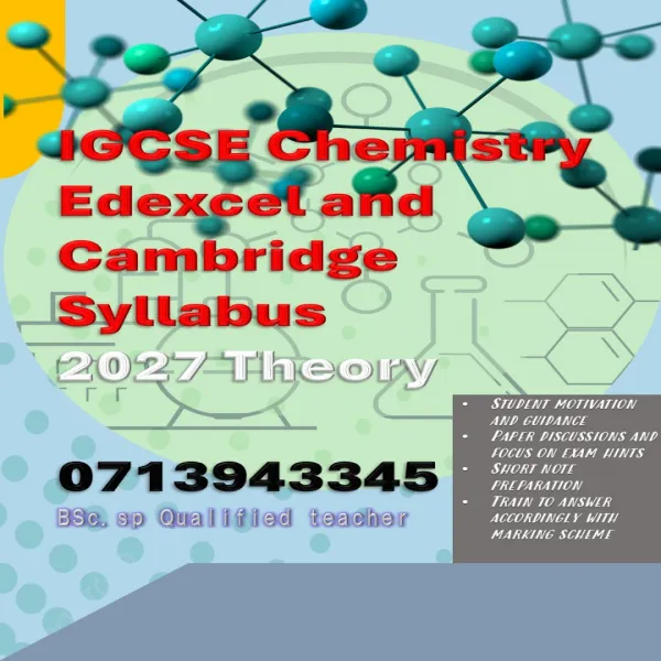 Chemistry: IGCSE: Edexcel and Cambridge