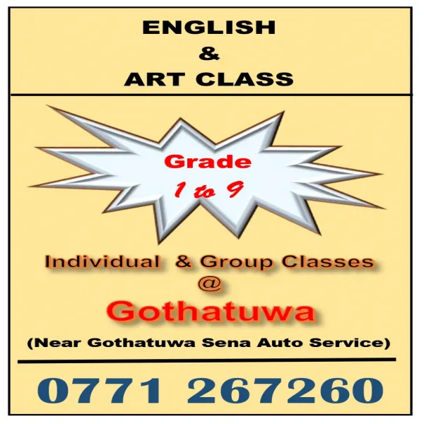 English & Art Classes for School Students