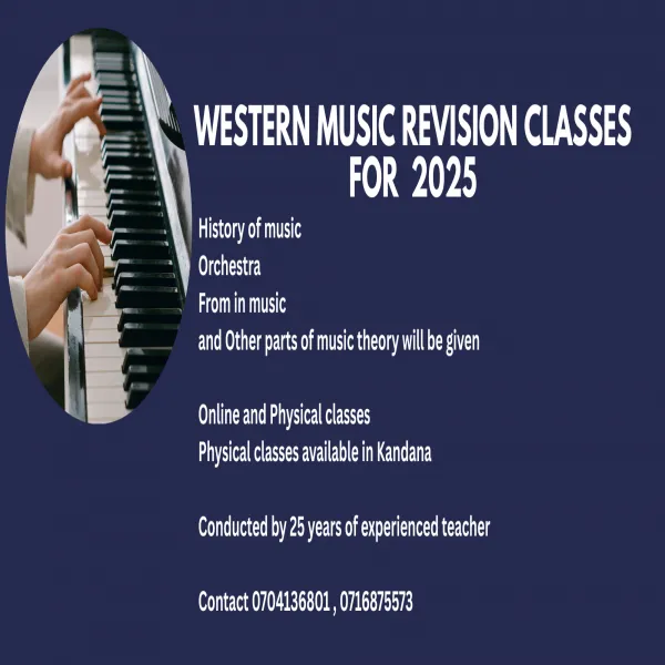 Western Music Revision classes for  2025