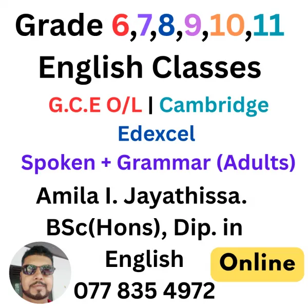 ▲Grade 6 - 11 English Classes - Local Syllabus | Cambridge | Edexcel▲