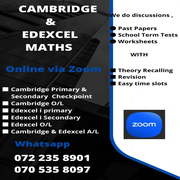 Cambridge and Edexcel Mathematics Classes
