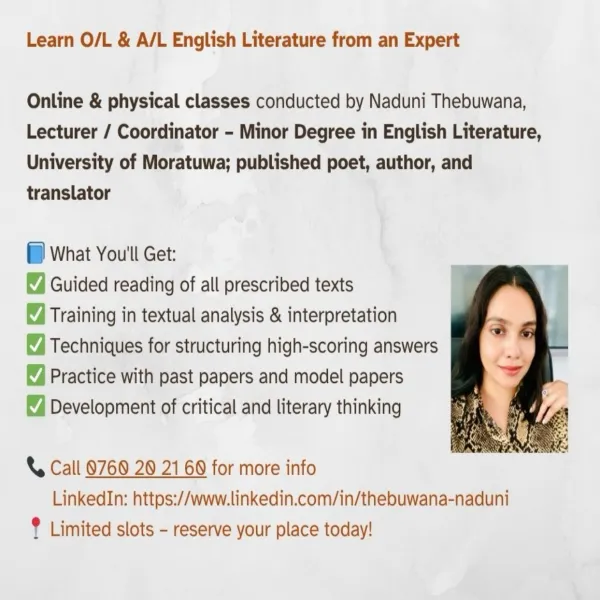 O/L & A/L English Literature