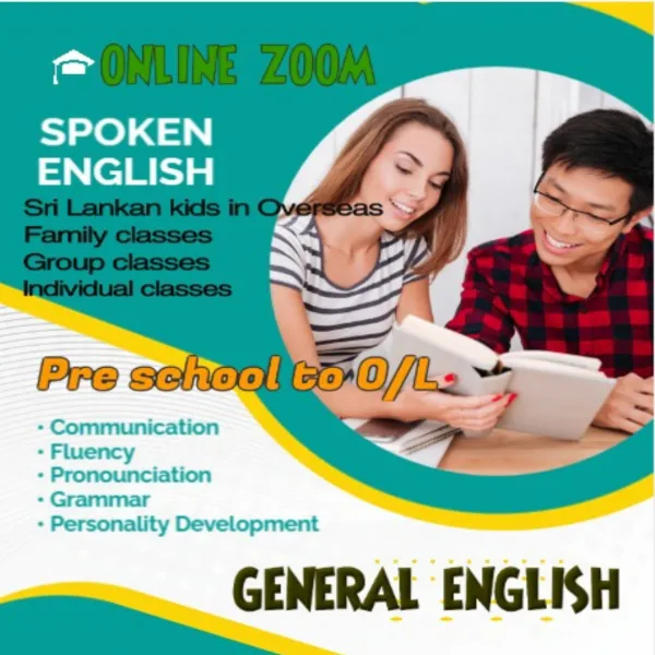 Online English spoken and syllabus classes for students islandwide