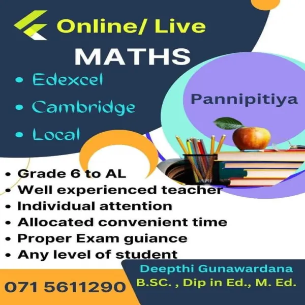 Grade 6 - AL Maths local/ Edexcel/ Cambridge clzs