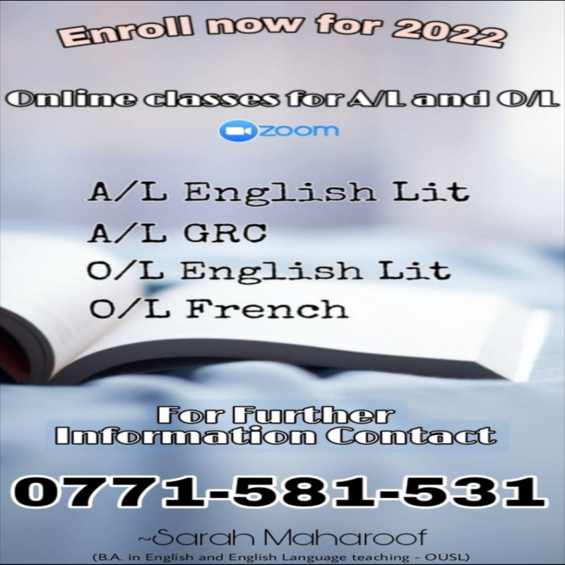 English, French and GRC classes