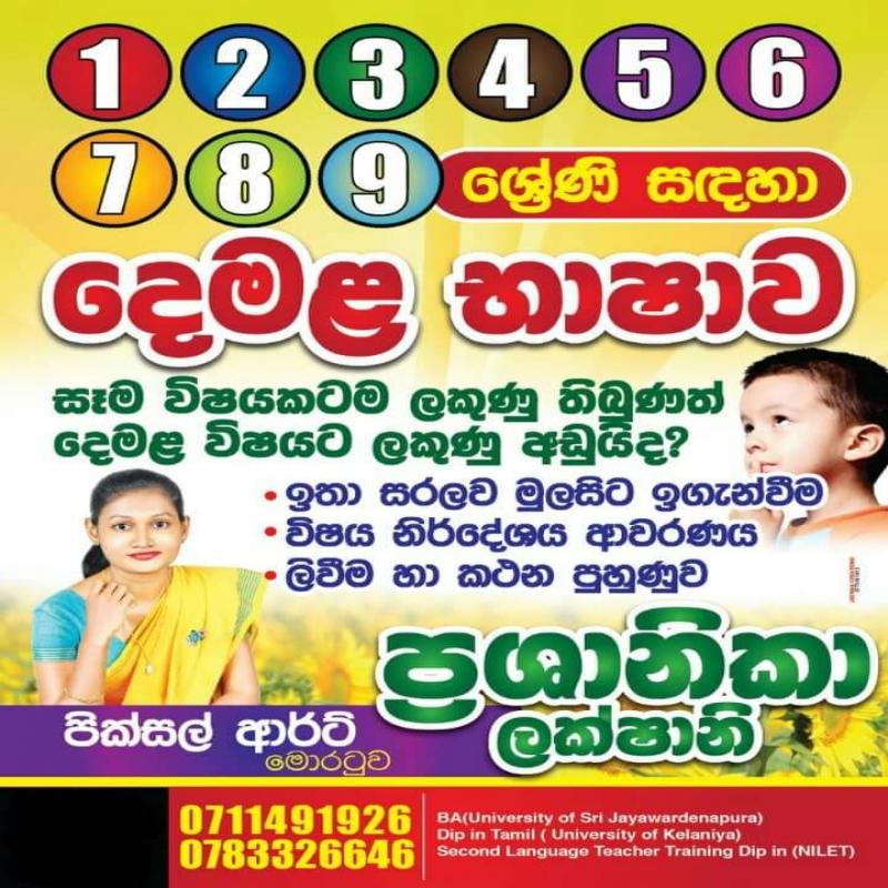 දෙමළ භාෂා නව පන්ති