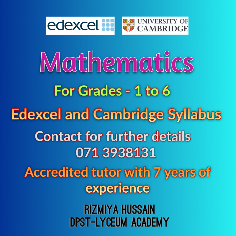 Mathematics Classes