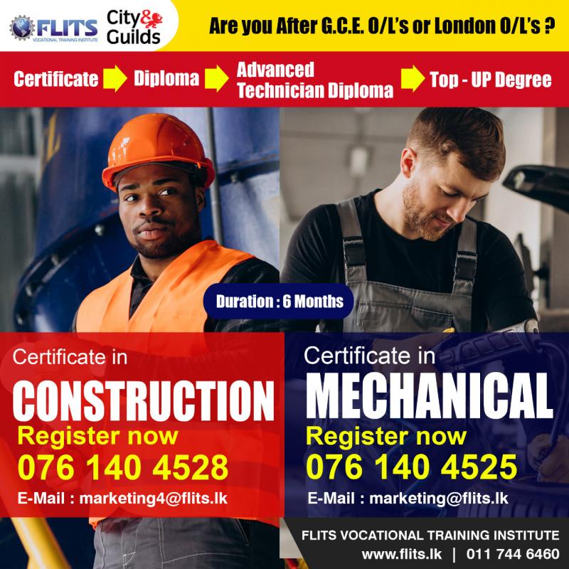 Certificate in Construction & Certificate in Mechanical