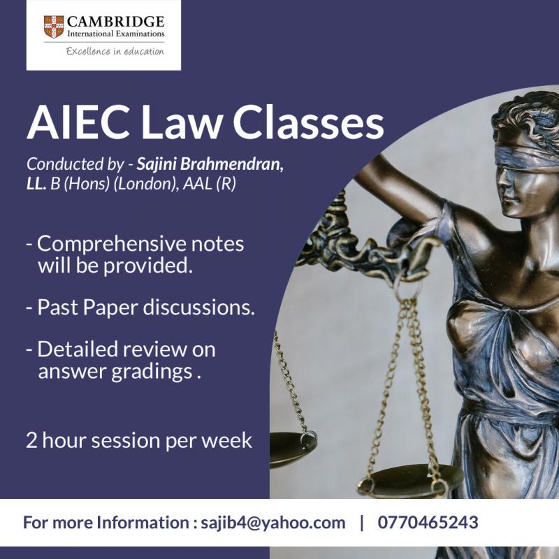 Cambridge AS & A/L - Law Classes