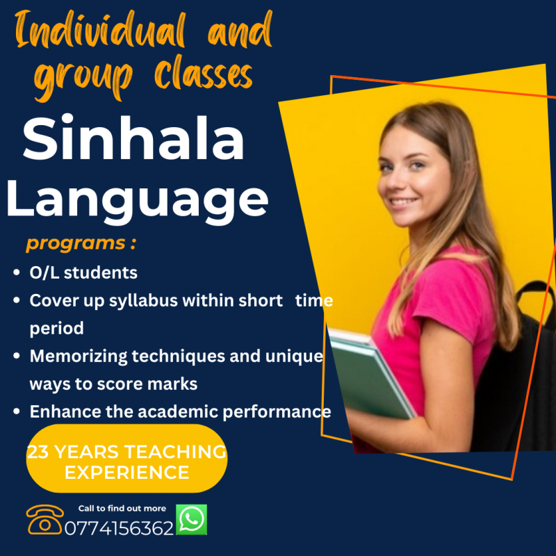 Sinhala Language classes